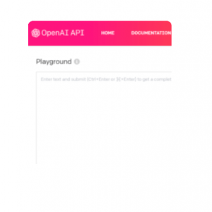 OpenAI GPT 3 Playground